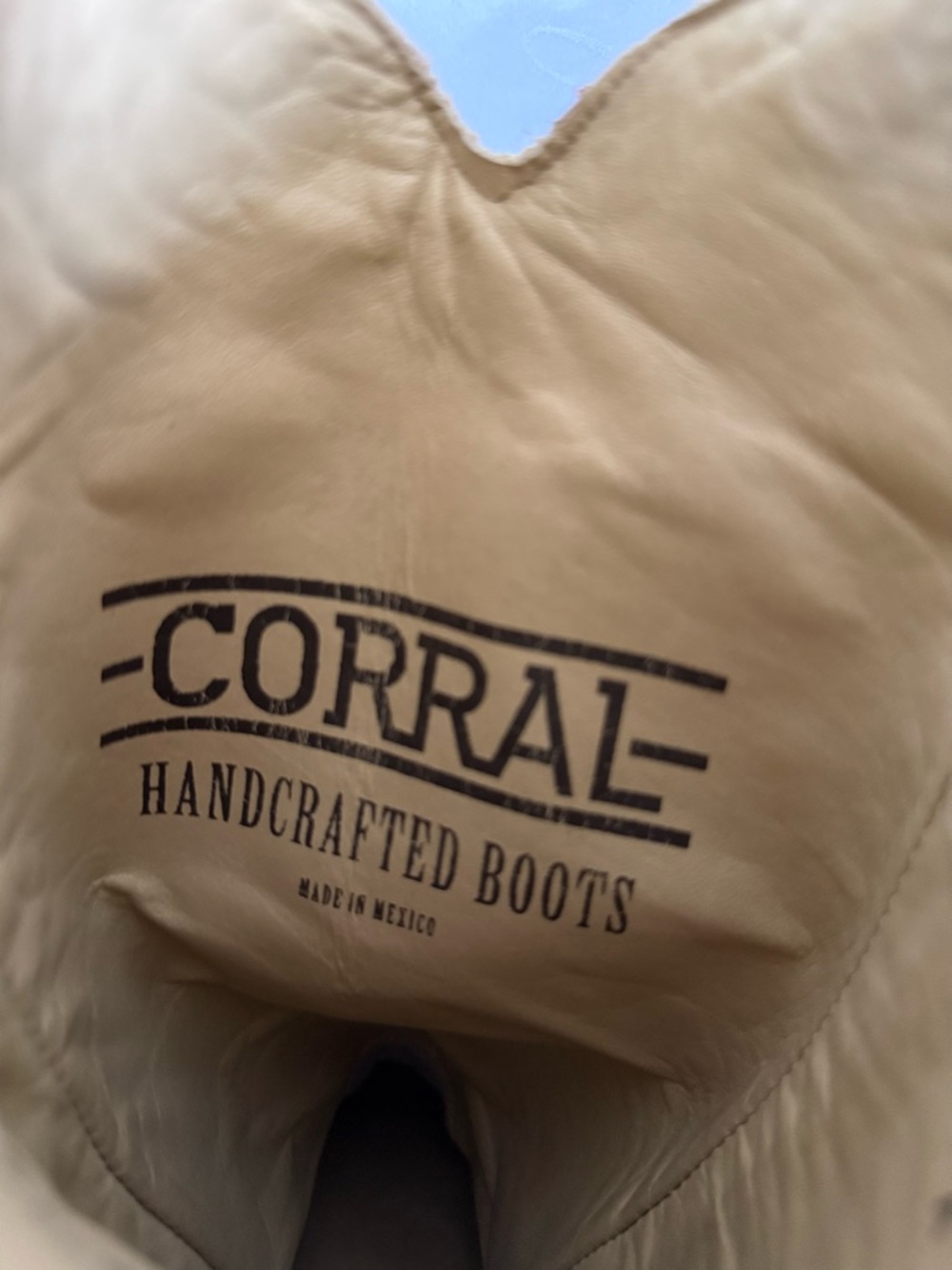 Corral Red Embroidered Western Boots Tall Leather Cowgirl Boots Size 7.5M NWOT - Picture 10 of 15